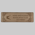 'Wine and a Good Book' Bookmark