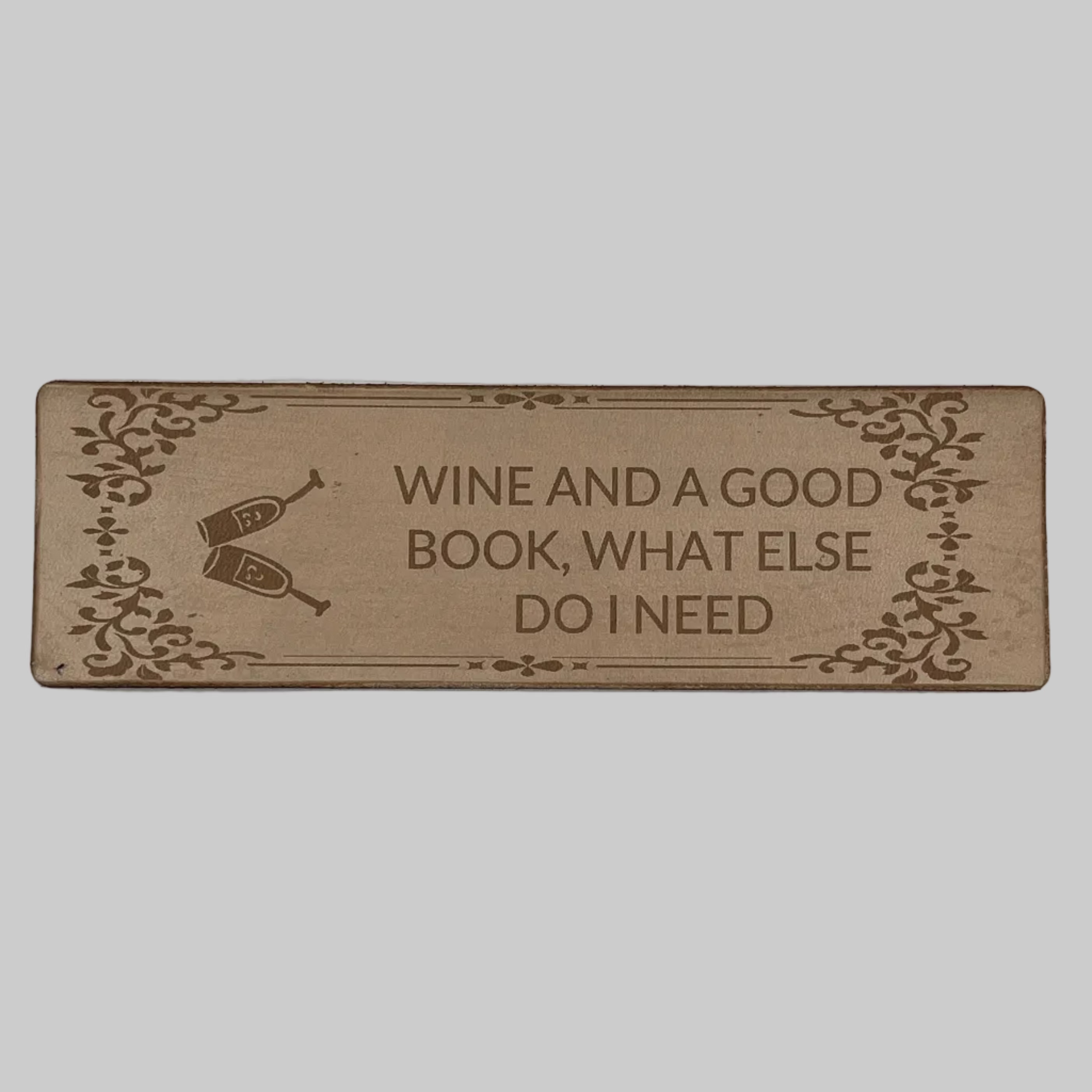 'Wine and a Good Book' Bookmark
